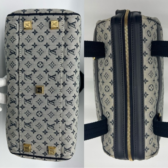 Authentic Louis Vuitton navy monogram minilin Josephine PM - Picture 7 of 16